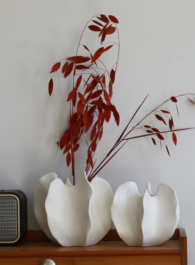 2024杨桃陶瓷花瓶描金组合摆件工艺品酒店玄关装水桌面创意花插