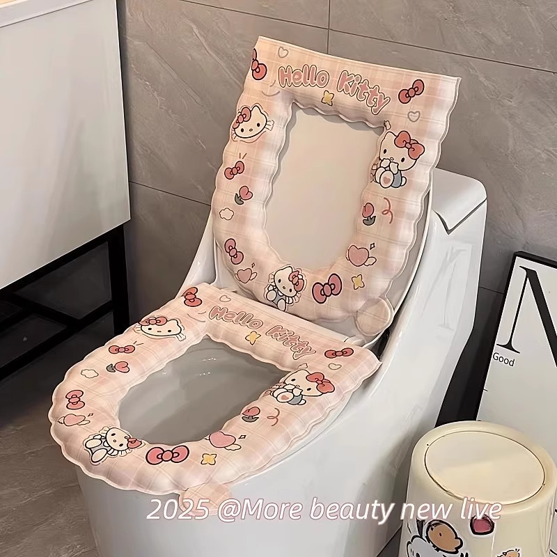 kt猫马桶防水马桶垫四季家用通用免洗加厚可擦坐垫粘贴厕所马桶圈