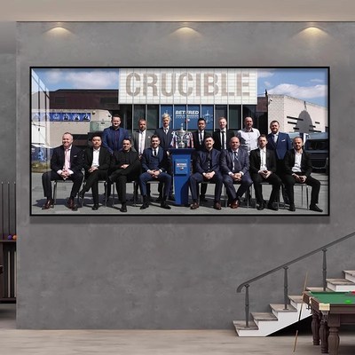 台球厅装饰画桌球室挂画斯诺克球星墙壁画丁俊晖奥沙利文海报贴画