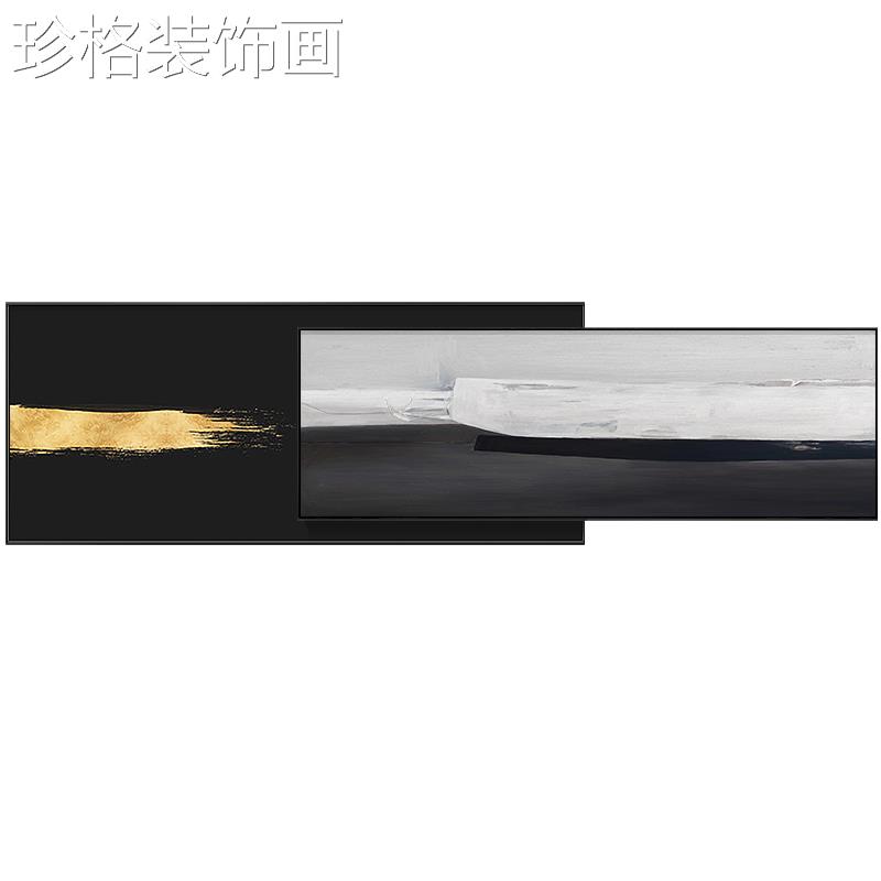 现代轻客厅奢装饰画抽YYX-1194象沙背景墙挂画大室气高档双发层叠图片