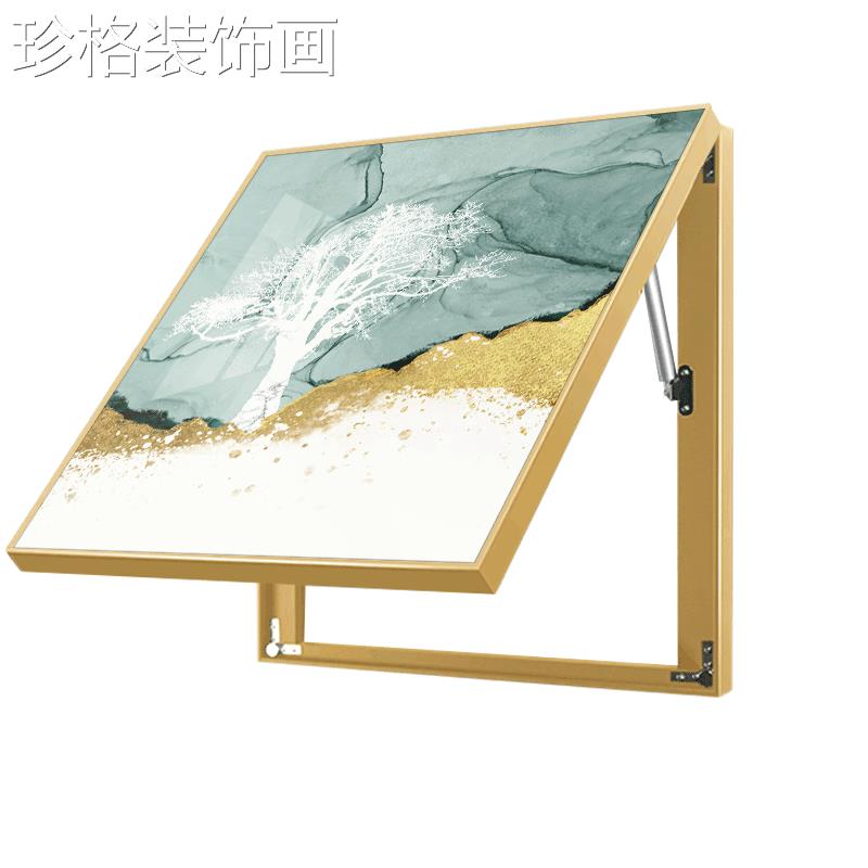箱YY-0841金色森林现代奢电表麋鹿装饰画电闸开关壁北欧画客厅餐图片