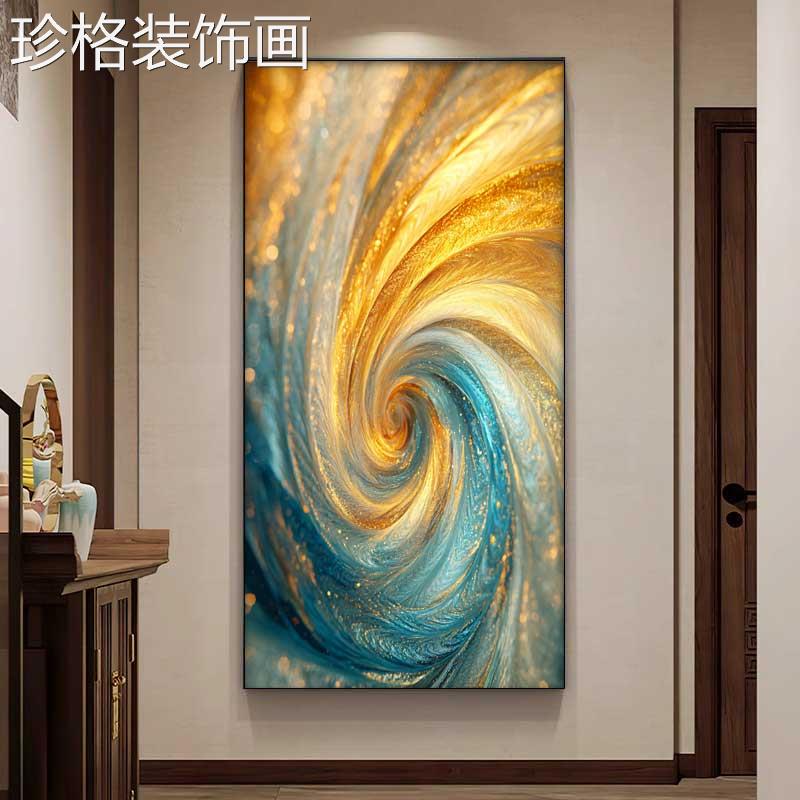现代简约201396025年新款玄关画抽象时术画别艺墅高感走廊过道级