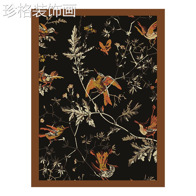 法式复风卧室装饰画式中DY-145古风壁美炉客厅壁古画ins关风玄桌