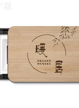 简约原木风电表箱饰画日暖居式yw49533创意遮餐厅配电装箱弱电挡