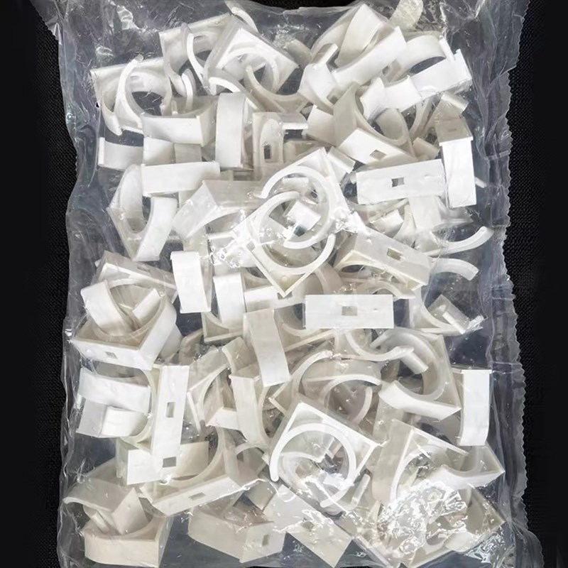 pvc管卡迫码20 25 32 40 50给水管电线管u型管夹骑马卡管码管件