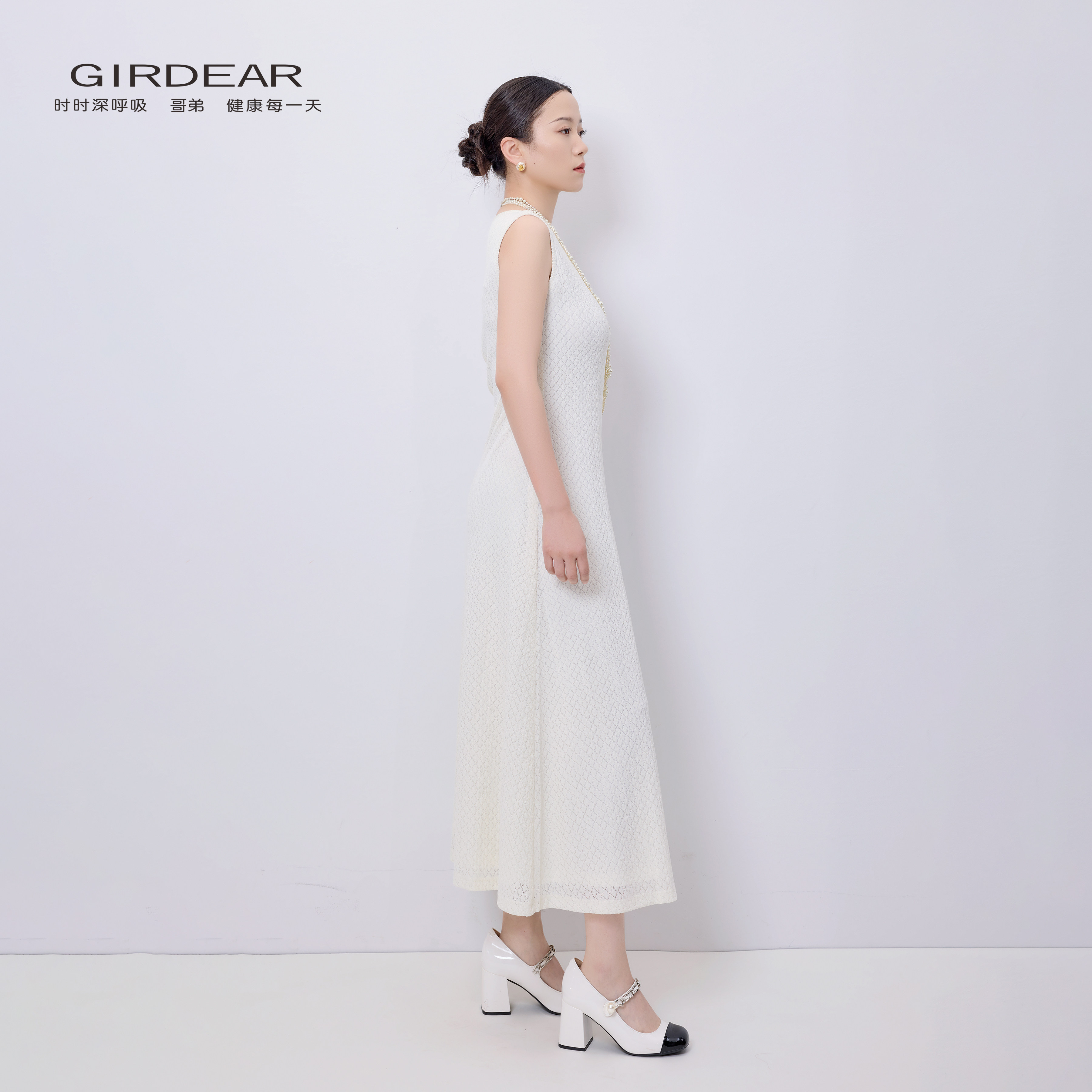 哥弟网红后妈裙法式修身连衣裙