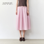 Girdear 哥弟日系通勤风高级感百搭松紧腰中长款 半身裙1200321