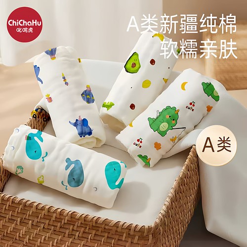 新生婴儿纯棉纱布口水巾超软