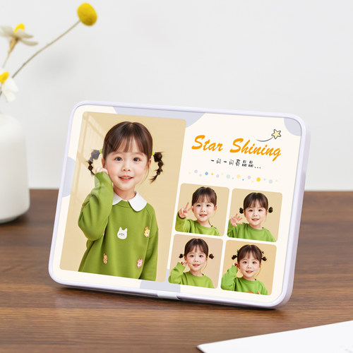 宝宝照相框定制洗照片放大挂墙卧室床头结婚照相片全家福打印制作