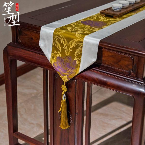 新中式桌旗客厅红木餐桌茶室茶几电视柜桌布床旗尾巾古典玄关定制,居家布艺,沙发垫,淘宝优惠券,粉丝福利购,淘宝优惠卷