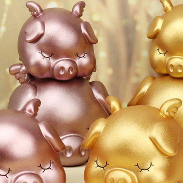 存钱罐儿童防摔卡通创意储蓄罐礼品小号摆件大金猪胶招财网红搪