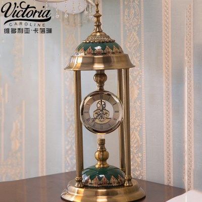 创意潮流金属座钟机械齿轮装饰时钟摆件家用欧式复古台式钟表,家居饰品,座钟,淘宝优惠券,粉丝福利购,淘宝优惠卷