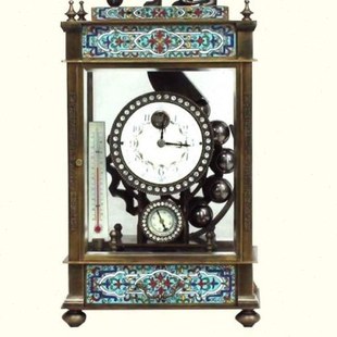 狮子压力滚球钟|珐琅机械欧式钟|古典座钟|仿古董钟|台钟挂钟