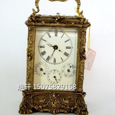 钟表欧式仿古座钟|四功能|皮套艺术/机械/欧式/壁炉玄关钟,家居饰品,台钟/闹钟,淘宝优惠券,粉丝福利购,淘宝优惠卷