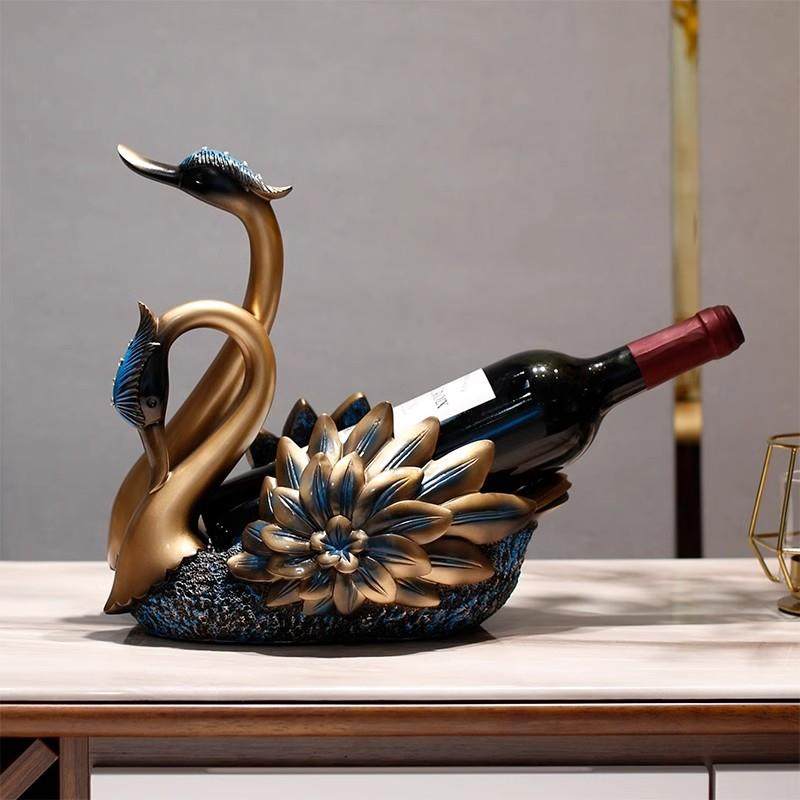 天鹅红酒架摆件高档家居客厅红酒架子桌餐边柜酒托轻奢酒柜装饰品,金属材料及制品,金属结构件,淘宝优惠券,粉丝福利购,淘宝优惠卷