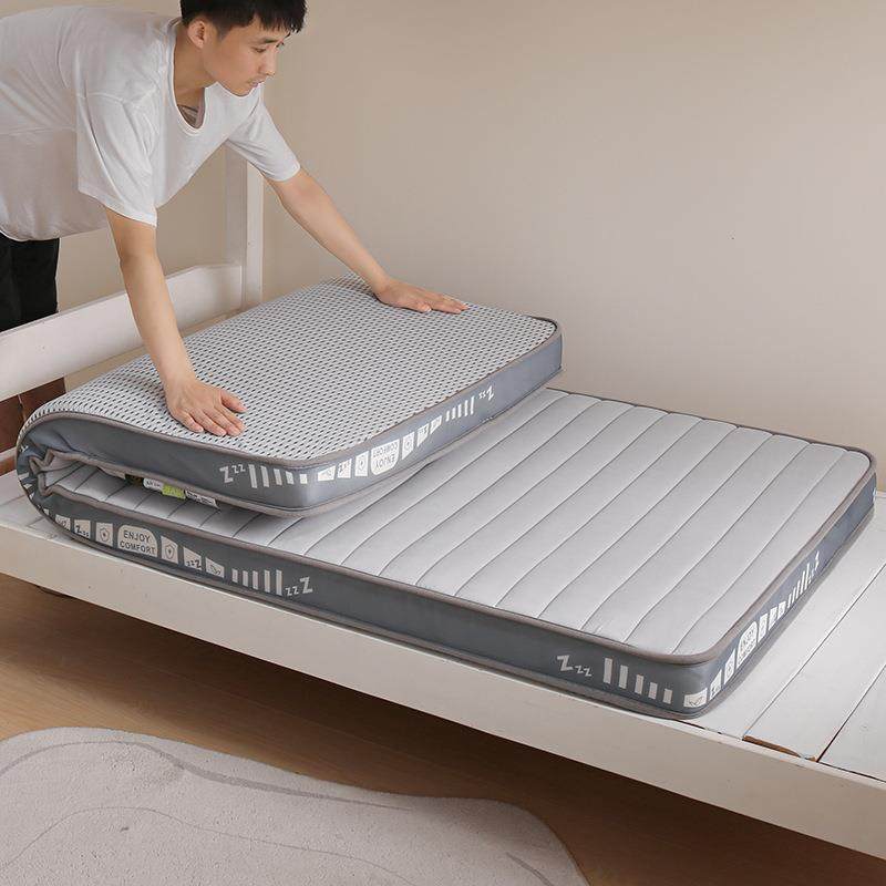 学生宿舍折叠床床垫A类针织乳胶海绵立体家用床垫子床上用品