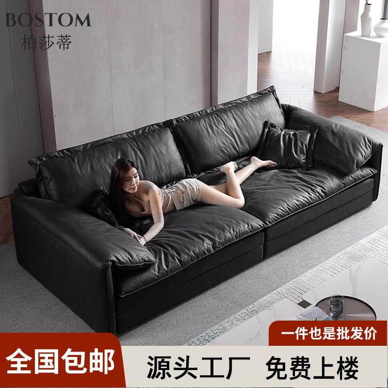 意式大象耳朵科技布沙发羽绒客厅简约网红直排三人大坐宽黑色沙发,农机/农具/农膜,植保机械,淘宝优惠券,粉丝福利购,淘宝优惠卷