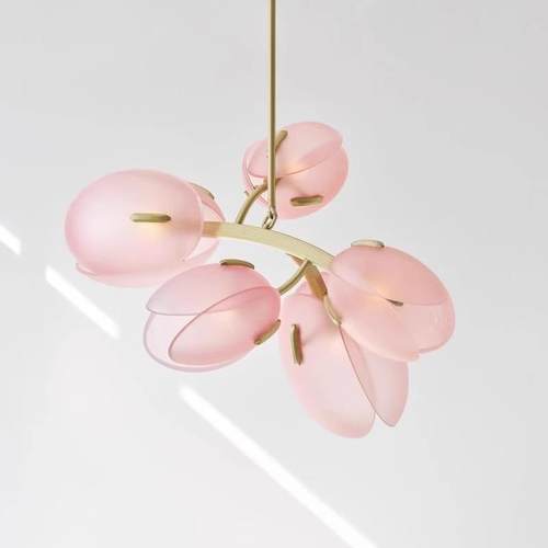 中山工厂直销工厂直销现代简约玲兰郁金香花苞餐厅吊灯北欧法式客