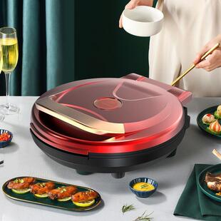 家用电饼铛双面加热加大加深煎烙饼锅自动断电烤饼电饼档HW