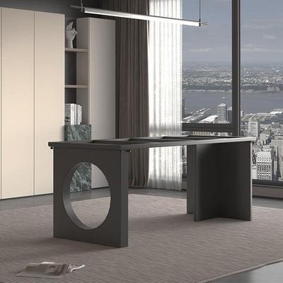 简约实木大板桌腿支架奢石岩板餐桌腿支撑架办公室泡茶台底座桌脚