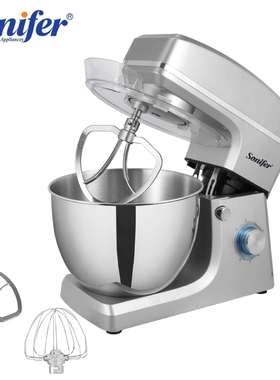Sonifer家用不锈钢8L和面机厨师机揉面机SF-8066
