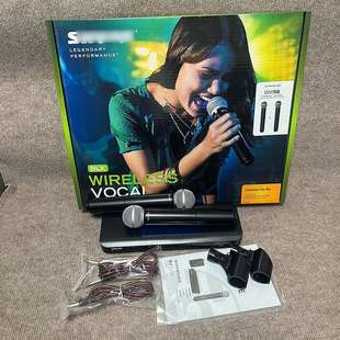 跨境BLX288无线麦克风一拖二专业直播K歌舞台演出SM58Beat58A