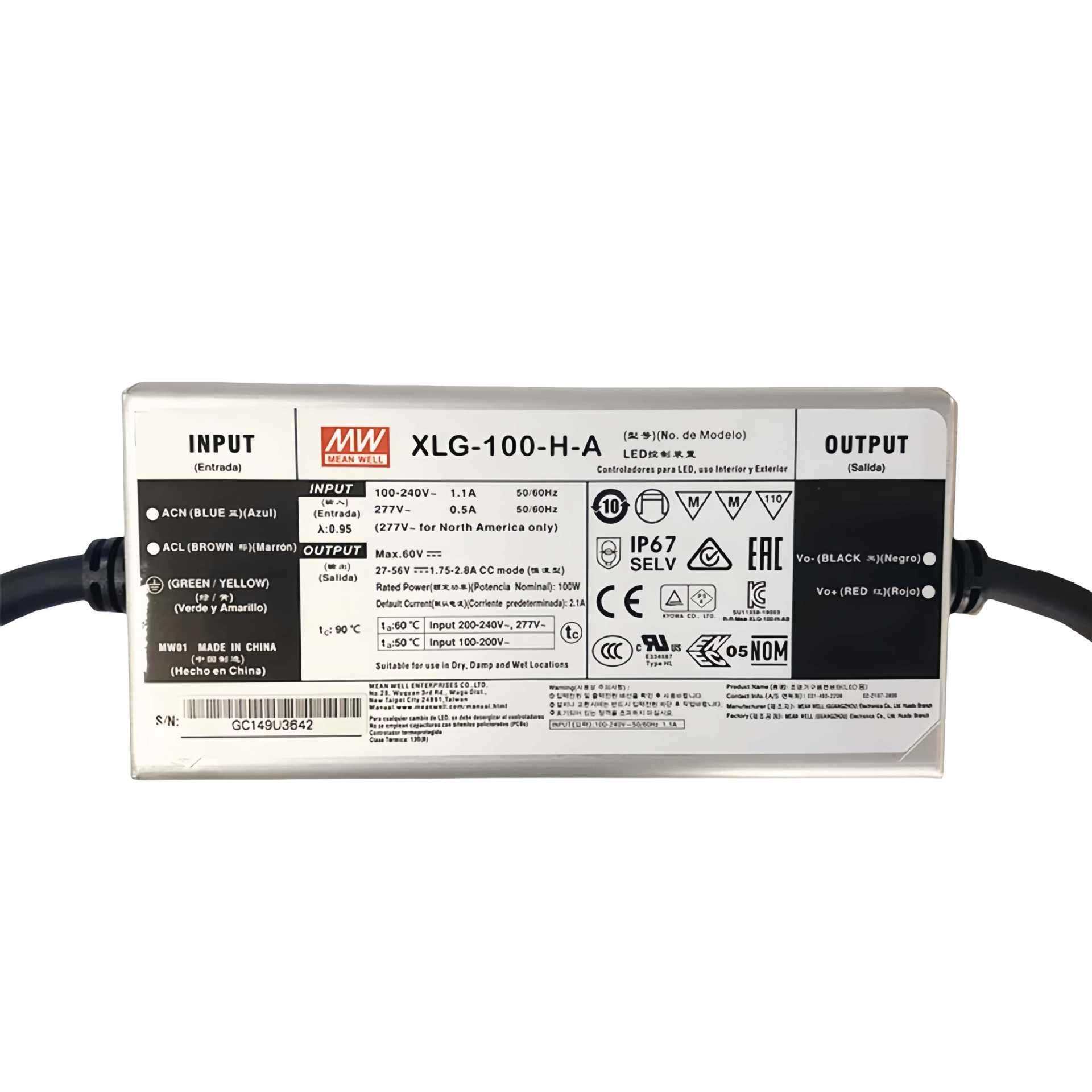 明纬电源XLG-100-H-AB100W恒功率LED驱动器,金属材料及制品,金属结构件,淘宝优惠券,粉丝福利购,淘宝优惠卷