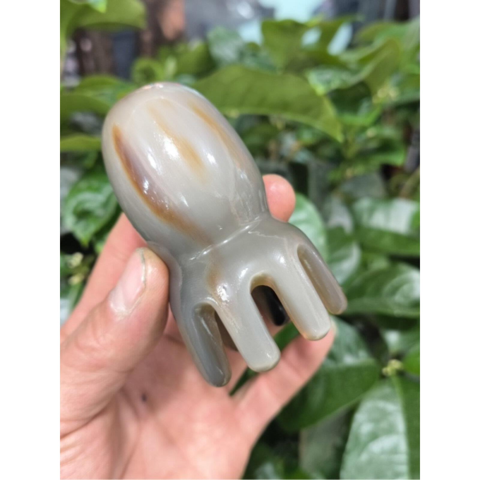 藏元藏牦牛角梳子随身携带,章鱼按摩梳,防静电梳,雕刻