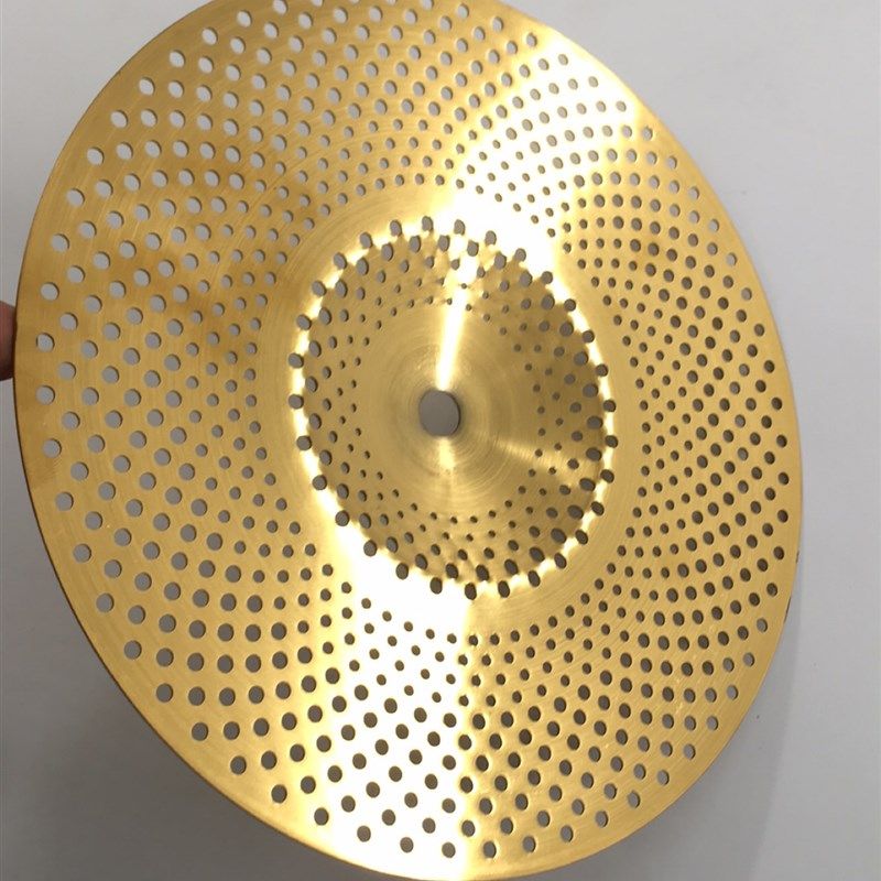 静音镲金色磨砂静音10寸水镲架子鼓演奏镲效果镲消音镲