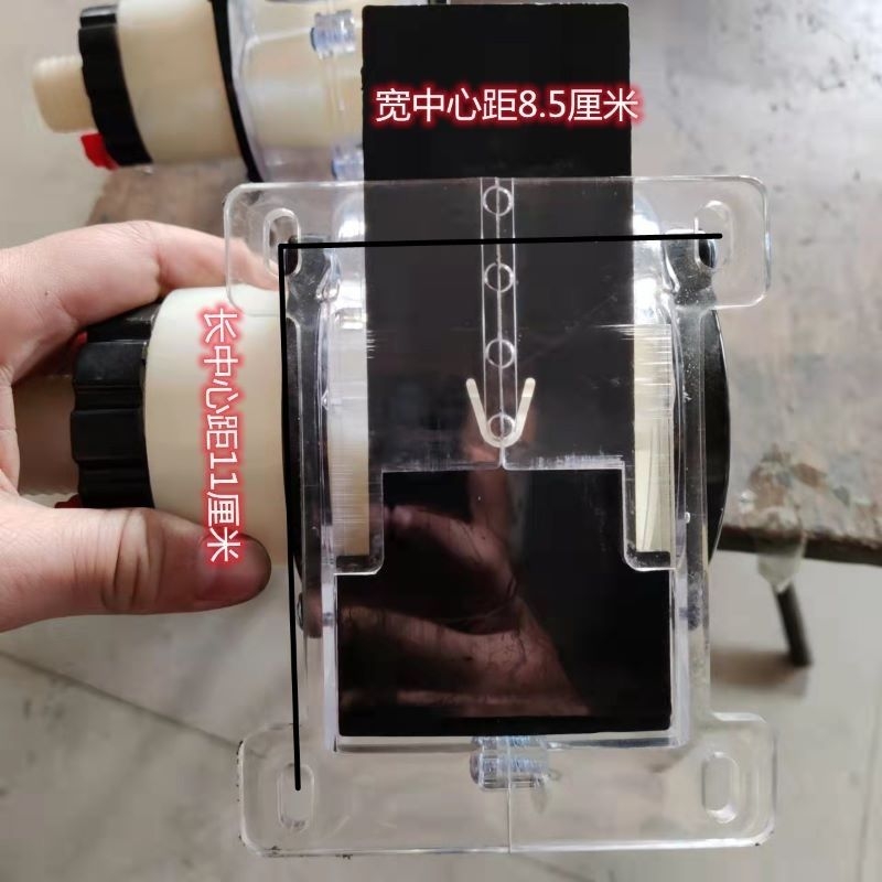 新款手调施肥盒播种机配件加厚透明排肥盒带清肥口加大肥量肥盒