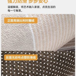 北欧风客厅地毯卧室茶几毯免洗家用轻奢地垫耐脏免打理房间隔音垫