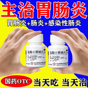 盐酸小檗碱片治胃肠炎的药肠道感染专用效药腹泻拉肚子吃什么药