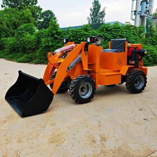 载机柴油四驱家用小铲车养殖场用小型工地电动 906S型大弯臂铲车装