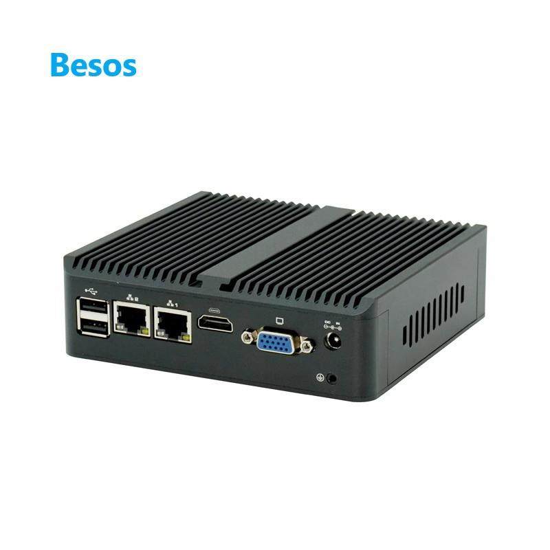 J6412微型迷你电脑J4125小主机MINIPC双网口双串口无风扇工控机