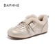 达芙妮女鞋 毛毛德训鞋 2025冬季 Daphne 加绒休闲鞋 保暖舒适软百搭