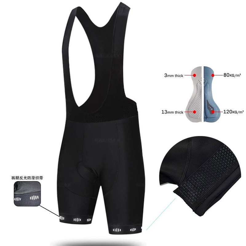 双箭头坐垫骑行背带短裤公路自行车速干反光织带骑行Y短裤当天发