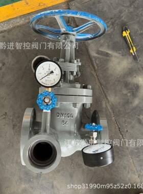 Z41H-64P手动闸阀带压力显示表法兰连接明杆闸阀球墨铸铁硬密封