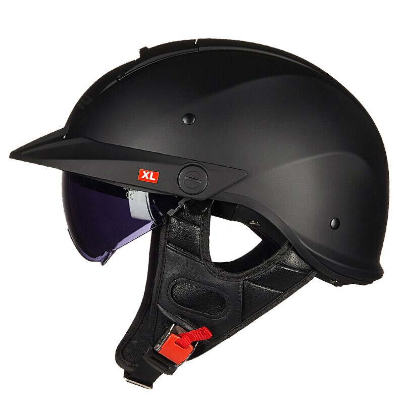 LS2摩托车复古头盔男女四季半覆式C机车瓢盔个性哈雷安全帽夏季59