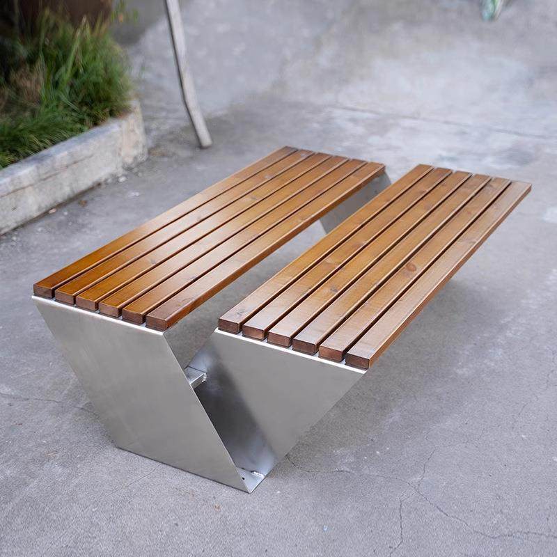 不锈钢公园椅户外异形防腐木长椅围树椅坐凳圆形时尚座椅商用轻奢,商业/办公家具,等候椅系列,淘宝优惠券,粉丝福利购,淘宝优惠卷