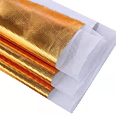 金布烫金布料柱子包树包装纸金纸创意婚庆树木用品桌布大堂裹布