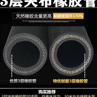 黑色光面夹布耐压橡胶管黑胶管防爆管胶皮管橡胶耐高温管子50软管