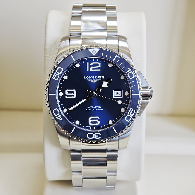 Longines浪琴正品手表康卡斯陶瓷表圈机械潜水男表L3.781.4.96.6