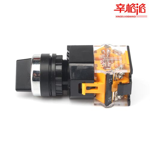 LA38/203 209B旋转按钮开关3三档自锁短柄旋钮LA38-20X31开孔22mm