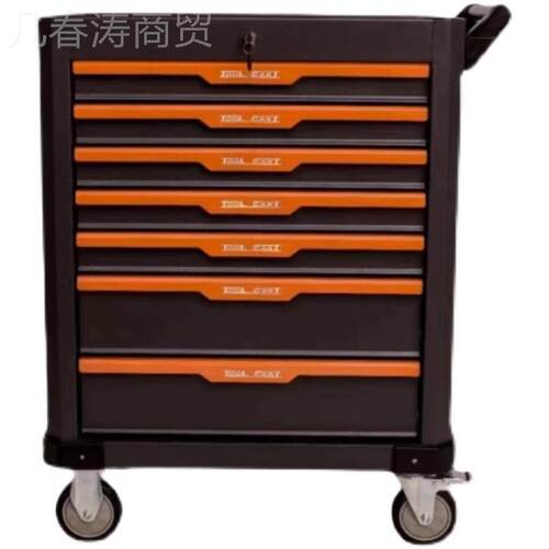 pkp多功能移动工车车维修工具柜抽架屉式汽BOL具修工具箱工推具七