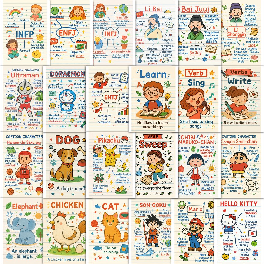 儿童趣味单词贴纸趣味教师