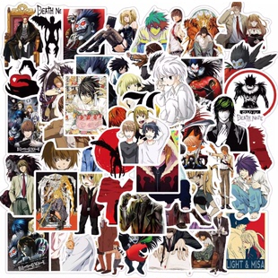 215张日漫死亡笔记贴纸笔记本电脑手账本水杯ipad装饰防水DIY贴画