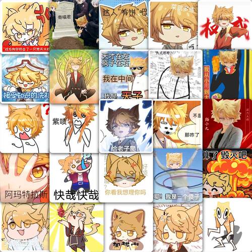 猫小九表情包贴纸卡通抽象周边
