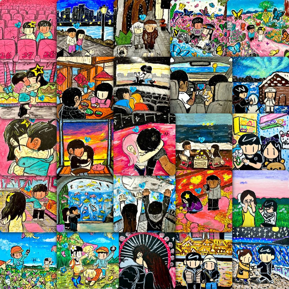 118张newmasus涂鸦贴纸高清ins卡通个性创意手机手账装饰贴画防水