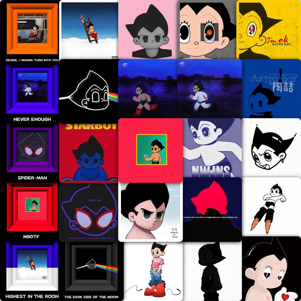 铁臂阿童木贴纸卡通可爱动画人物