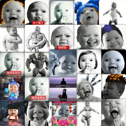 144张爆款网络papa灰白贴纸